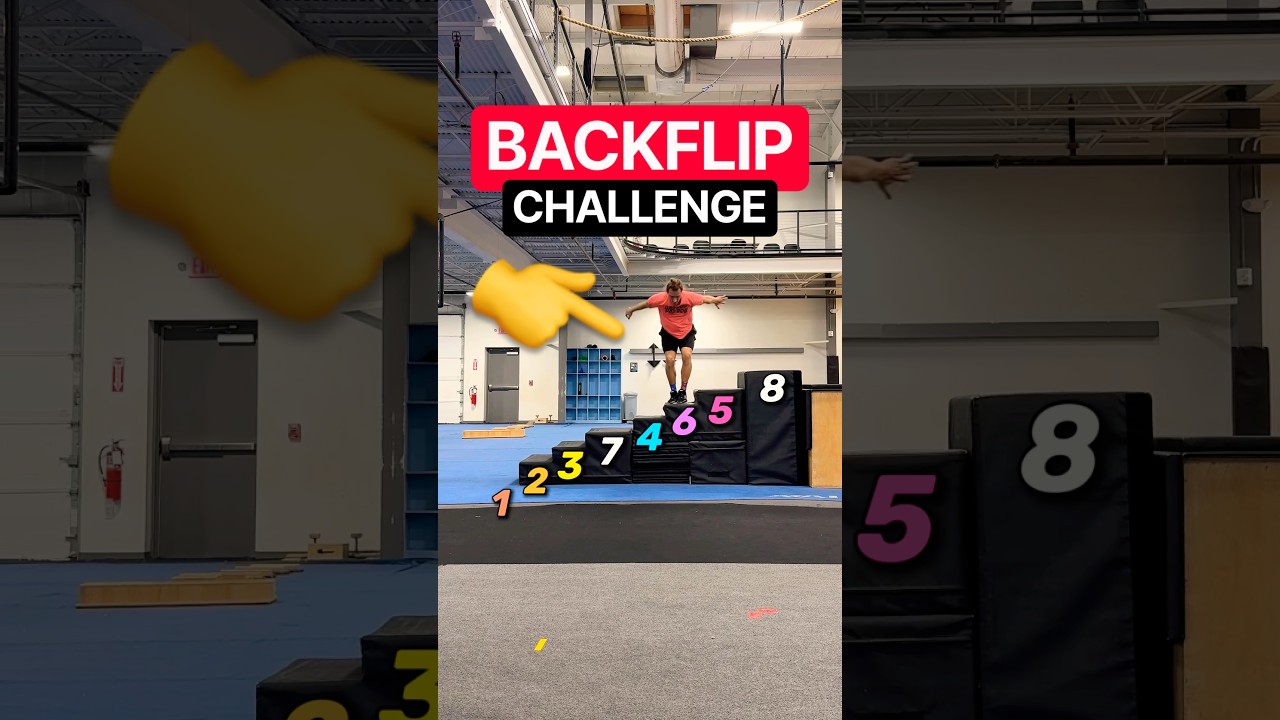 BACKFLIP STAIRCASE CHALLENGE! 😱