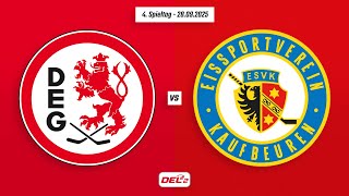 4. Spieltag DEL2 | Düsseldorfer EG vs. ESV Kaufbeuren | Game Highlights