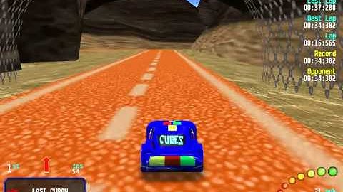 Re-Volt Custom Track Mountain Desert GP by QJN, Time Trial Lap with Shortcuts