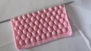 Elegant Knitting Stitch Pattern For Blankets, Sweaters And Cardigans