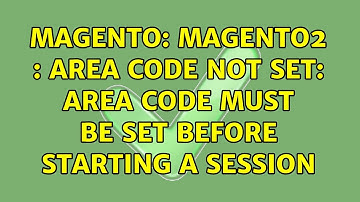 Magento: Magento2 : Area code not set: Area code must be set before starting a session