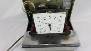 latham 3871 vintage time clock recorder~rising phoenix antiques