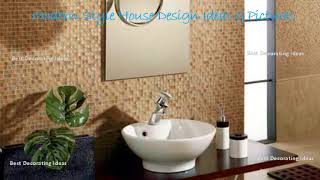 Glass mosaic tile bathroom designs | Modern designer floor tile design pic ideas for flooring
