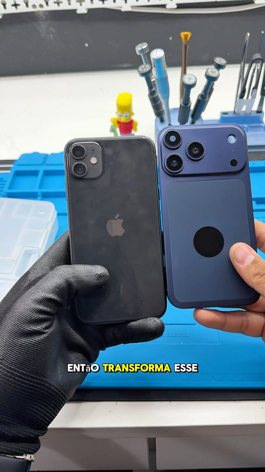 iPhone17Pro風 iPhone11 iPhone 11 カスタム品 iPhone17Pro風 かなりの美品です｜Yahoo!フリマ