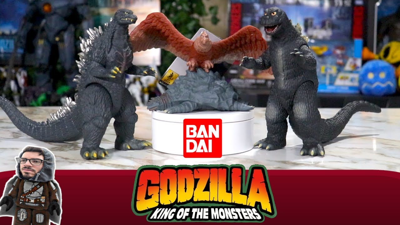 Bandai Godzilla 1965, Godzilla 2003 with Kamoeba, and Giant Condor Figures - Godzilla Toys