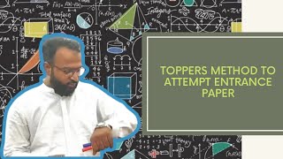 Strategy to Attempt Entrance Papers | AMU XI Sc. and Diploma Engg.