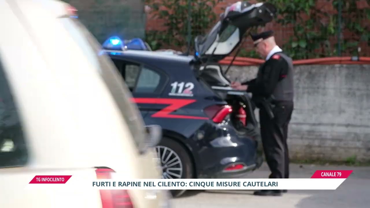 Auto rubate e rapine violente nel Cilento: cinque misure cautelari eseguite dai Carabinieri