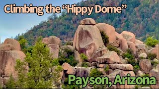 Climbing at the “Hippy Dome” outside Payson, AZ @walkingwithawookie1097