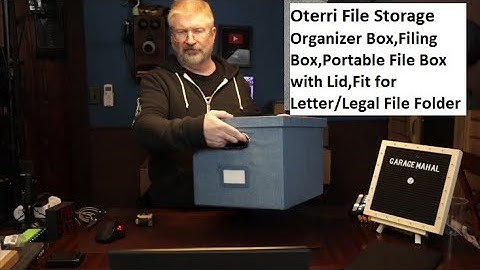 Oterri File Storage Organizer Box, Fit for Letter/Legal File Folder Storage