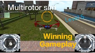 Multirotor sim gameplay.😍😍Level 5 complete. Amazing drone game screenshot 3