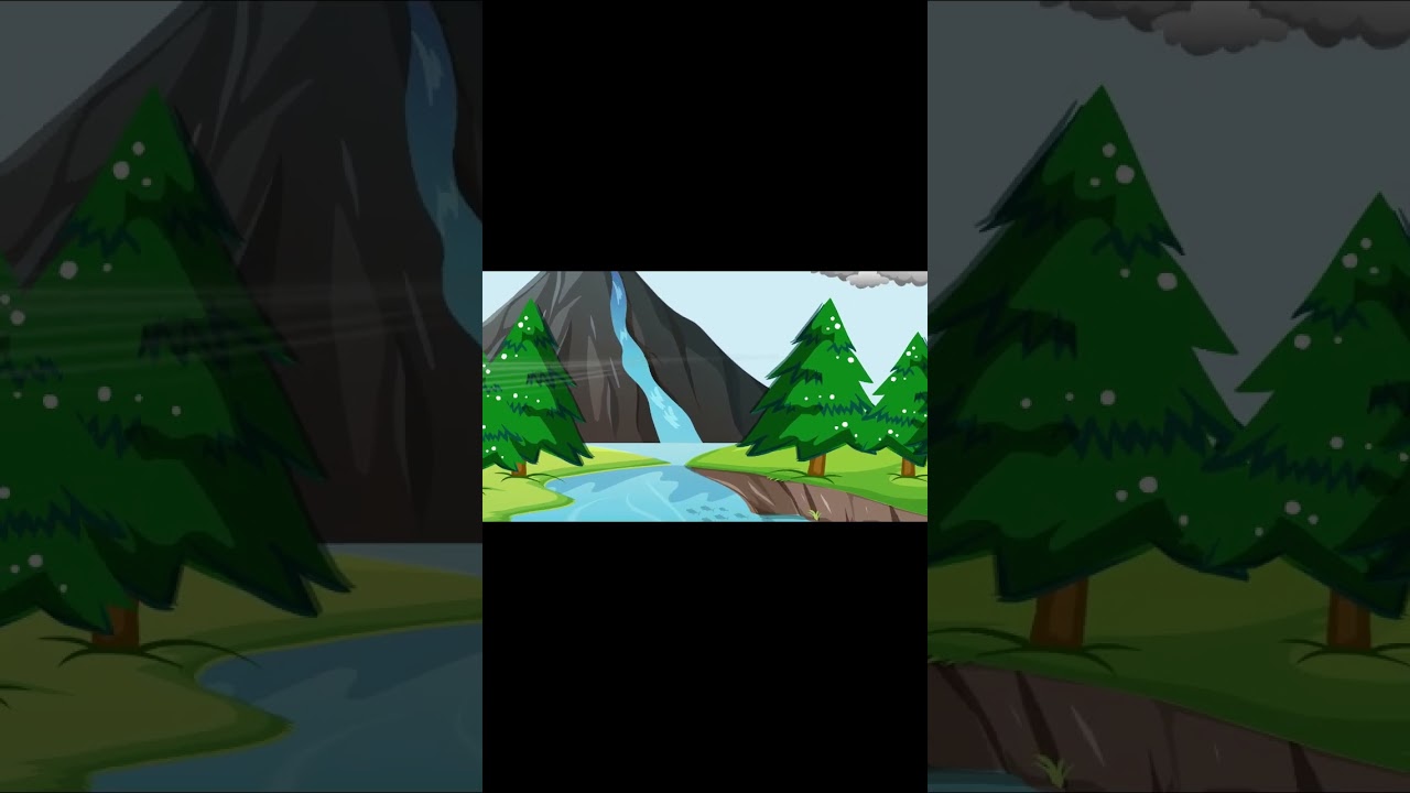 The Journey of A River Story || Beautiful Environment  Cartoon || 2D Animation Cartoon #animation