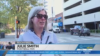 How are Panthers fans reacting to the firing of coach Frank Reich?