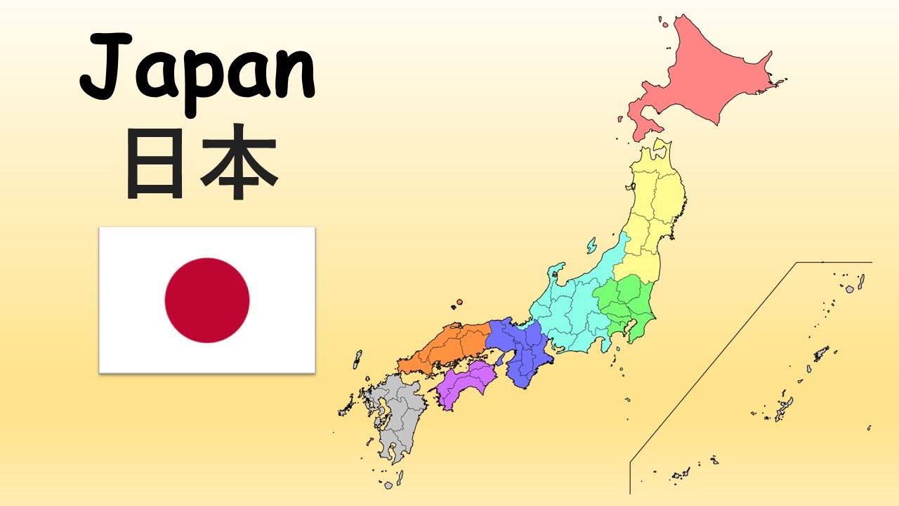 La chanson japonaise  8 rgions du Japon  Prfectures du Japon  Chanson japonaise pour les enfants  Gographie du Japon