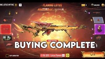 BUYING COMPLETE FLAMING LOTUS MYTHIC DROP DLQ33 & NAGA CODM SEASON 1