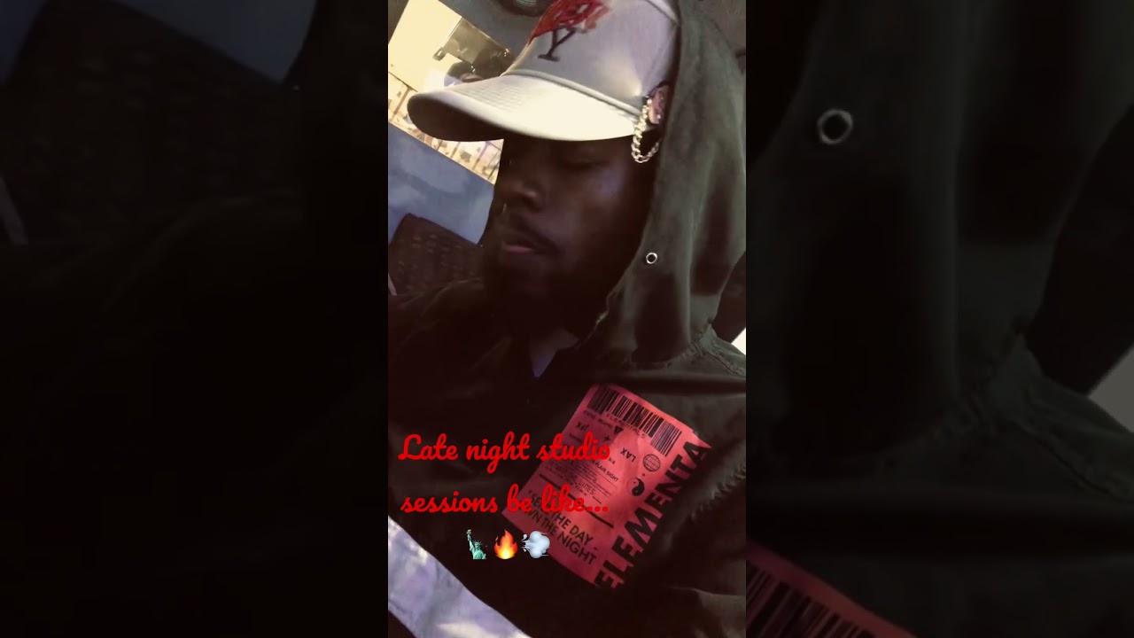 Late night studio sessions be like…🗽🔥💨 