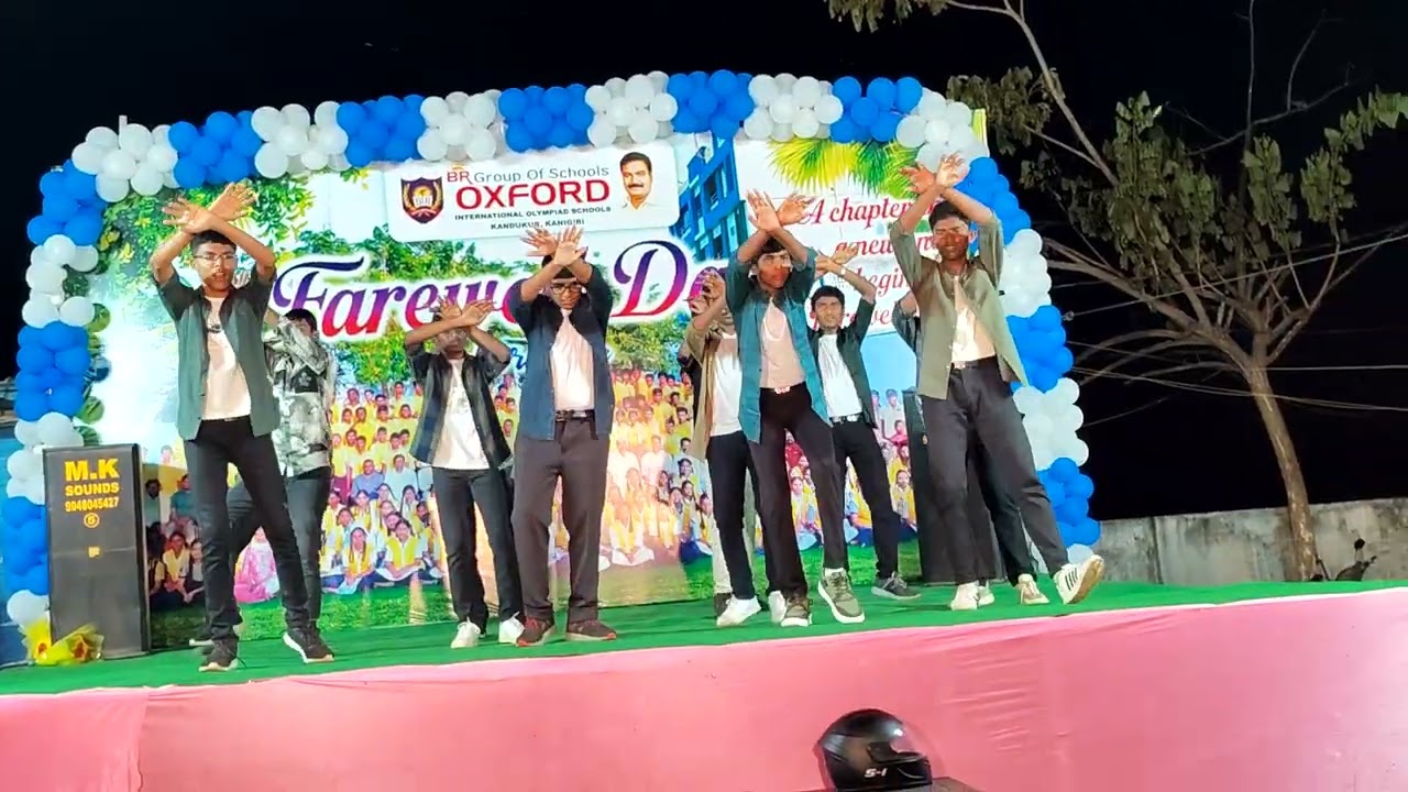 Farewell day celabrations in br oxford school kandukur