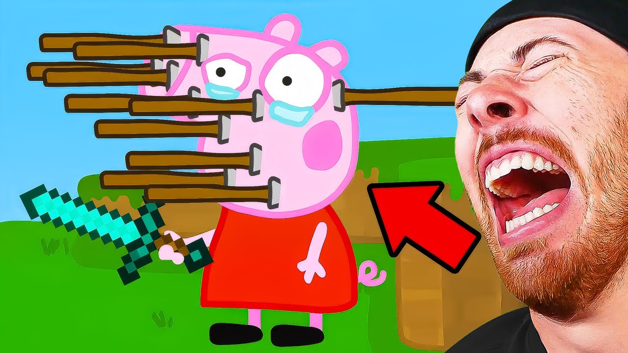 FUNNY Peppa Pig VS Minecraft HACKERS?! (Funny Animation)