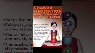 How to balance your Chakra #meditation #chakras #stressrelief #peace #relaxing #shorts #short