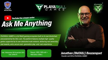 Playa3ULL Owner AMA ||  Success Story through MR.Jonathan  || Technical Ahmad khan Live Stream ||