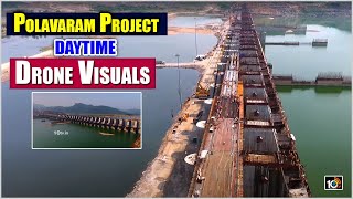 AP Polavaram Project Daytime Drone Visuals | 10TV News