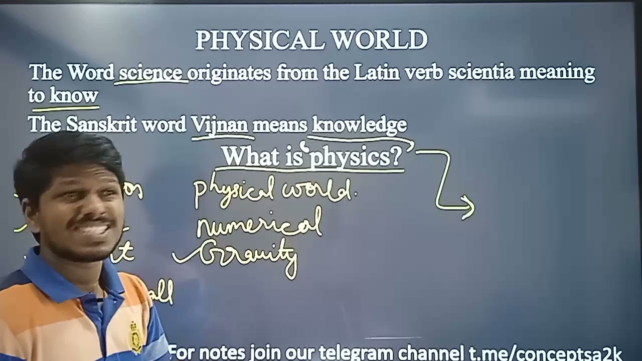 Physical world class 11th Lecture in tamil