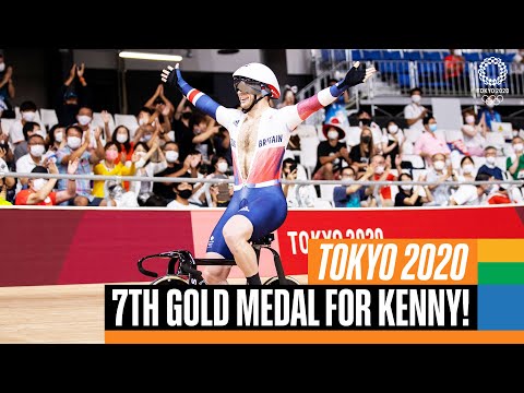 Jason Kenny's INSANE sprint to win Keirin gold ???? ? | Tokyo Replays