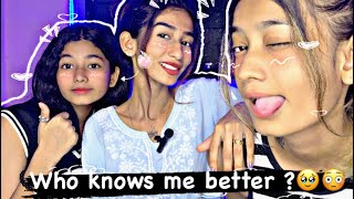Who knows me better!😳🤷🏻‍♀️sibling challenge 🤌🏻🥳