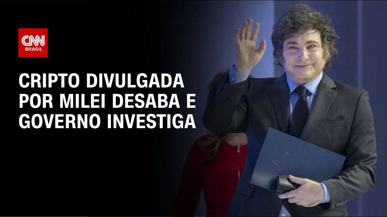 Cripto divulgada por Milei desaba e governo investiga | AGORA CNN