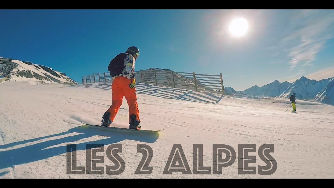 Snowboarding in France Les 2 Alpes YouTube