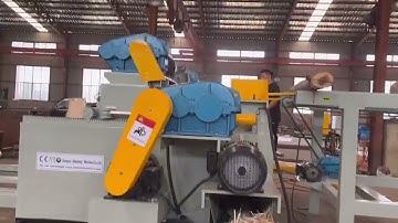 Hydraulic Log Debarker with chipper wood log debarking machine