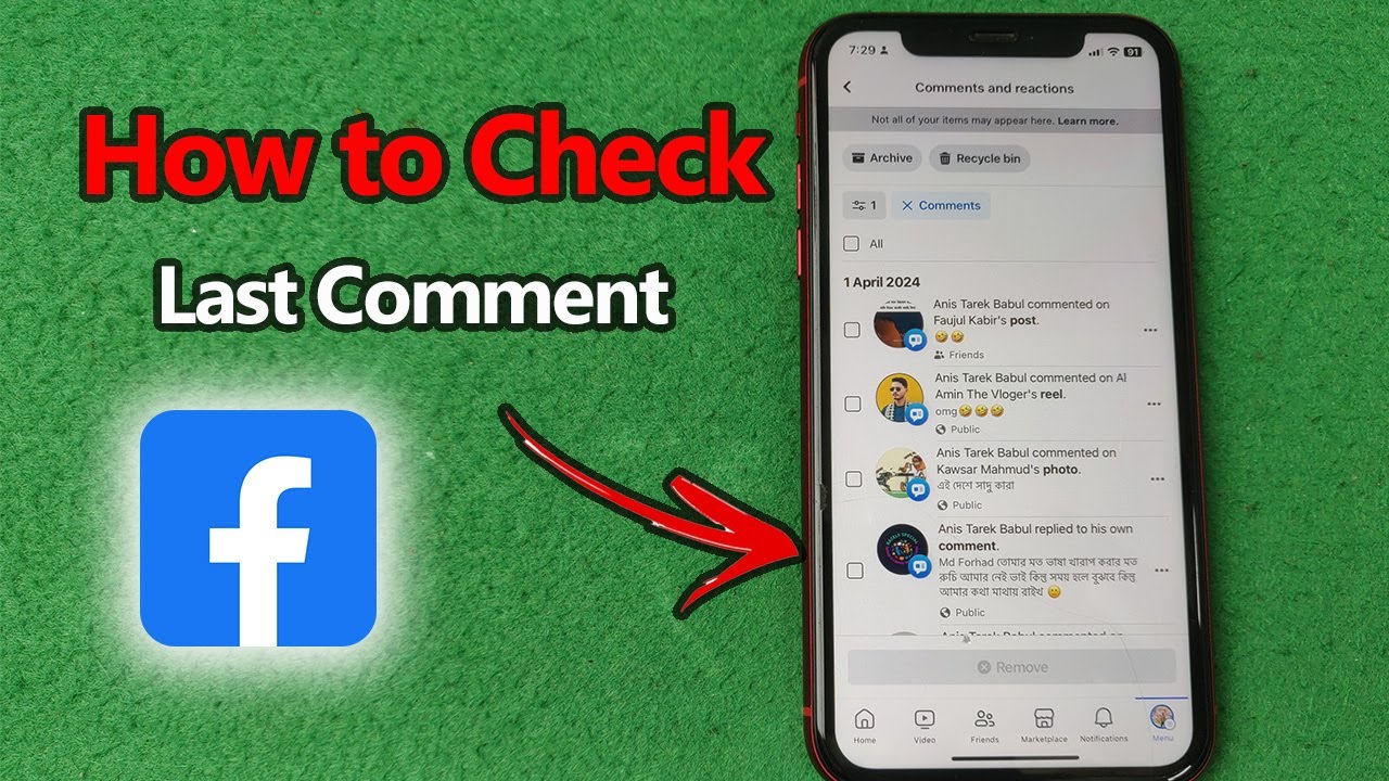 How to Check Last Comment on Facebook | Full Guide - YouTube