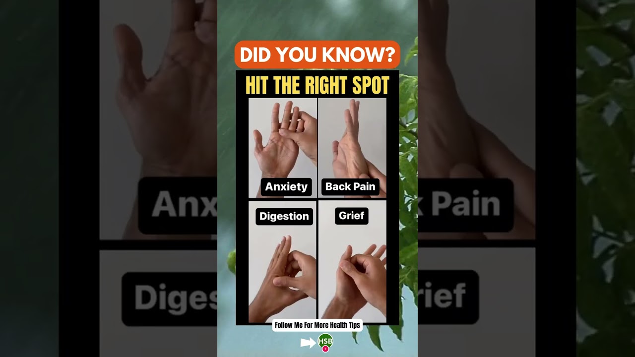 Relieve Stress, Pain & More with These Hand Points ✋✨