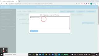 How an admin user can send an internal message