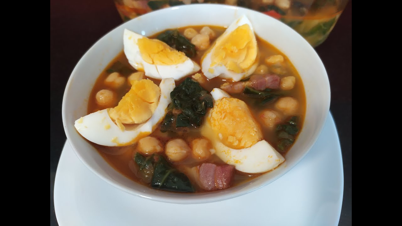 Potaje de garbanzos con espinacas **Monsieur Cuisine**