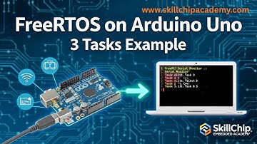 🧠 FreeRTOS with Arduino Uno | 3 Tasks Sending Data to Serial Monitor | SkillChip Embedded Academy