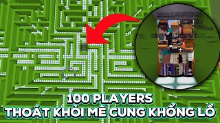 100 Players Thoát Khỏi Mê Cung Lớn Nhất Việt Nam Trong Minecraft