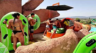 Disco River Waterslide at SlideSplash Waterpark in Algarve Portugal