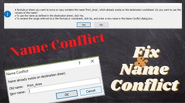 Sửa lỗi xung đột tên trên excel | fix name conflicts on excel | MyPC Official