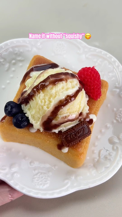 Let’s name it the squishy delicious dessert #cute #squishy #satisfying #cutesqueeze #handmade ade