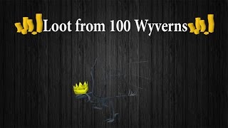 Oldschool Runescape Loot From 100 Wyverns