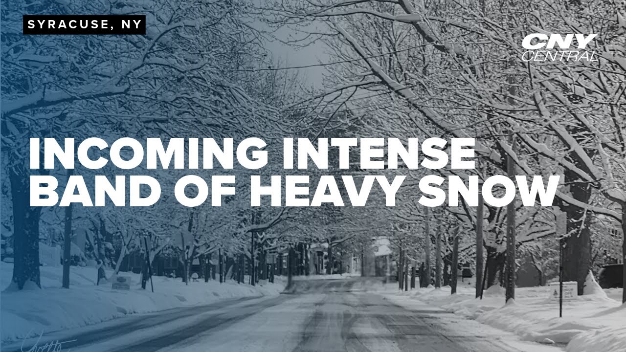 Intense band of heavy snow impacts travel with reduced visibility and ...