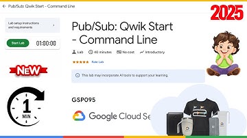 Pub/Sub: Qwik Start - Command Line | GSP095