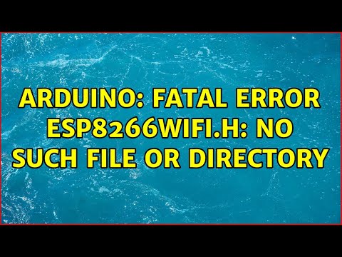 Arduino: fatal error
