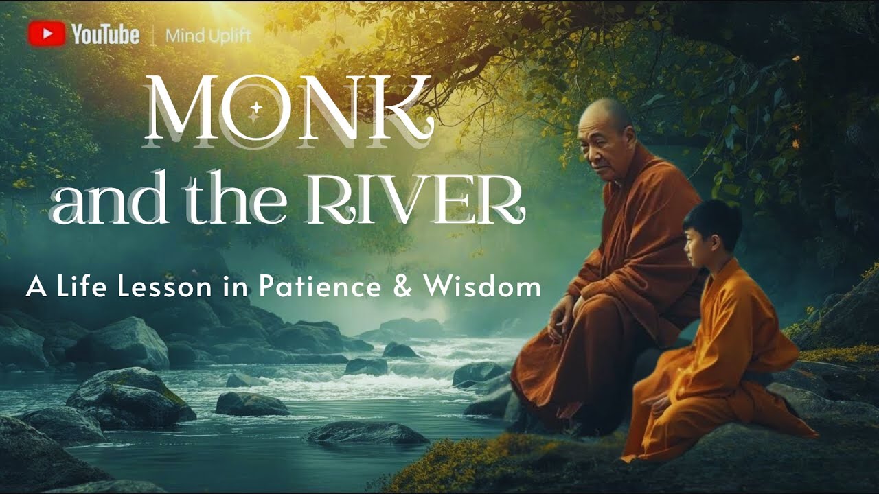 The Monk and the River  A Life Lesson in Patience & Wisdom 🌊