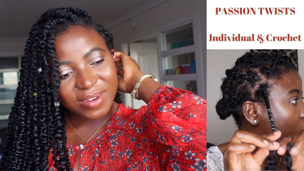 Individual Passion Twists in 2 Hours | Crochet Method | 4C Hair | Kenny Olapade