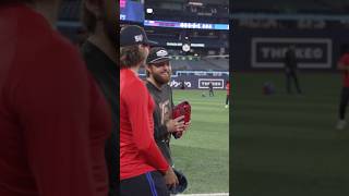 The Toronto Maple Leafs Joined Blue Jays Practice