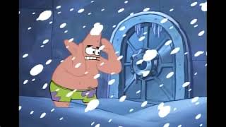 Patrick Trying To Open The Door With His Magical Words