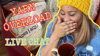 Crochet Live Chat 9| Yarn Haul and Stuff Eek💚🙂💚
