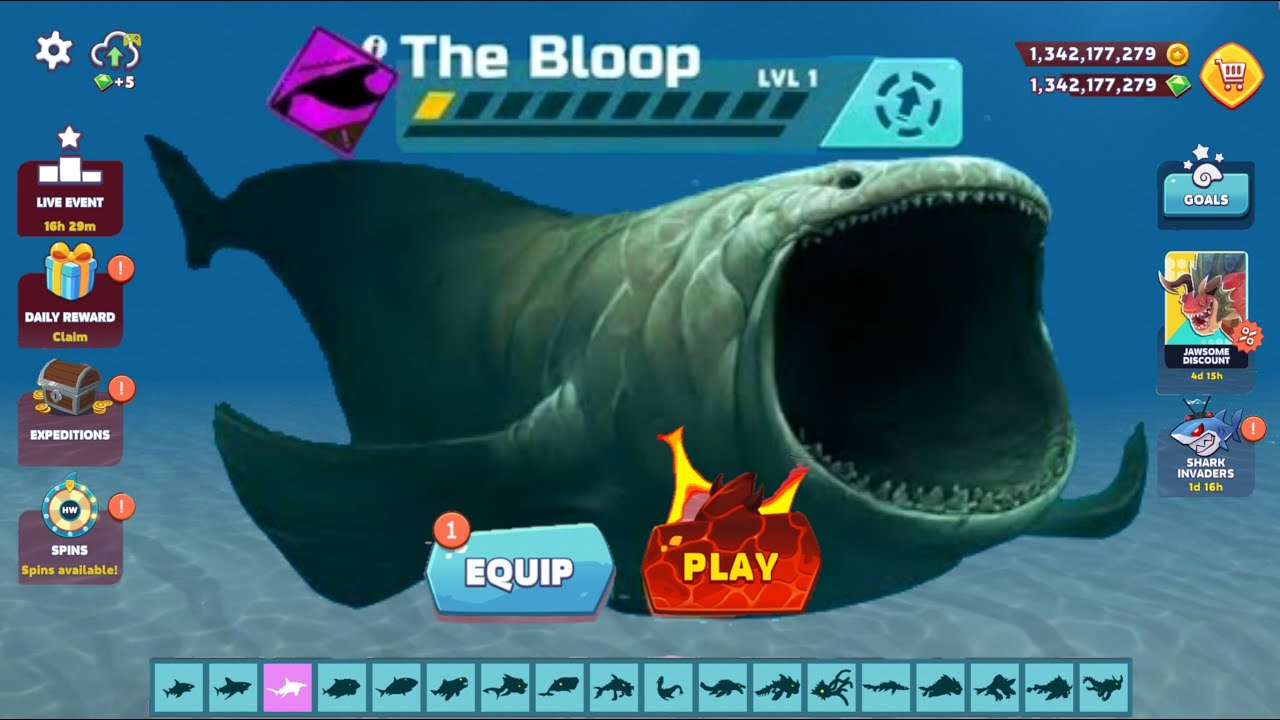 Hungry Shark Evolution - All Sharks Unlocked - Evil Behellomouth ...