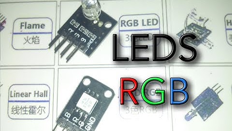 Arduino: LED RGB (KY-016) y SMD RGB (KY-009) (37 in 1 kit) | TechKrowd